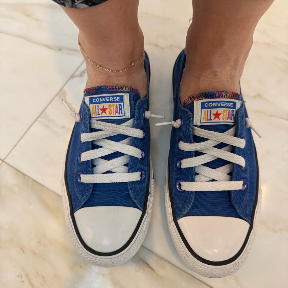 Converse size 8 slip on Blue slip on Sneakers